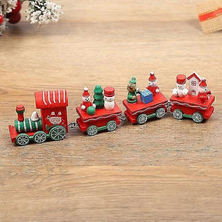 Jul Trätåg God Jul Dekorationer Trähantverk Jul Navidad Noel Gåvor Gott Nytt År -Yx