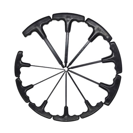 10 kpl T-kahvainen kuusiokoloavain ruuvimeisseli työkalu kuusiokoloavain 2-10 mm