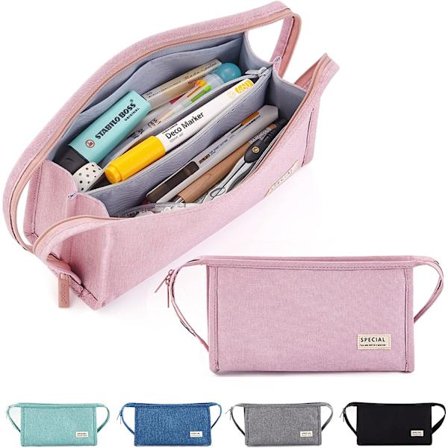 Case med bärhandtag för tonårsflickor - stor kapacitet (rosa)