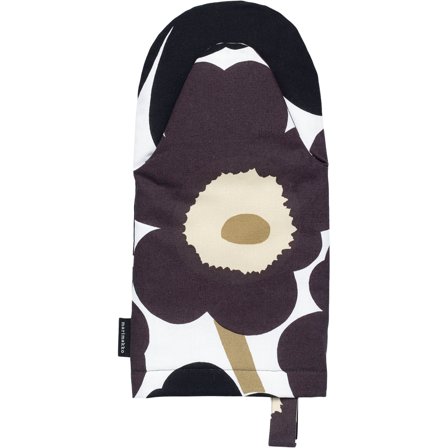 Marimekko Pieni Unikko ovnshanske, hvit/grå/beige' - 'Hvit, mørkegrå, beige