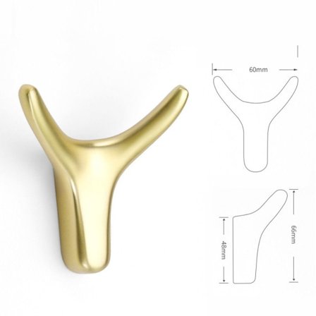 Cowhorn Hook Klädkrok GOLDEN
