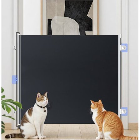 Sikkerhedsgitter, der kan fjernes, Hundegitter / Rullegitter, Sikkerhedsgitter til babyer, børn og kæledyr, uden boring, 50/58/68x125 cm