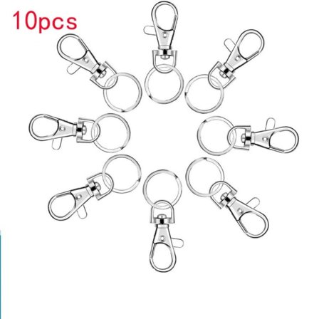 10 st Hummerlås Nyckelringar A A IC