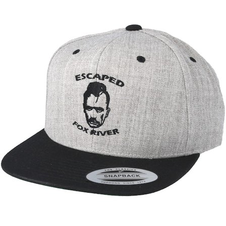 Scenes - Grey - snapback - Cap - Escaped Grey/Black Snapback - Hatstore