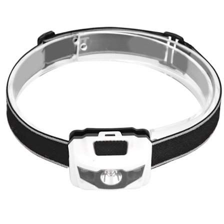 3W LED Pandelamper Røde og Hvide Lys Fiskeri Pandelamper til Udendørsaktiviteter Picnic Vandreture Bjergbestigning Hvid