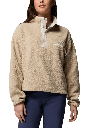 Columbia Sportswear Fleece Helvetia II Cropped Half Snap Jackor Dam Grå XS