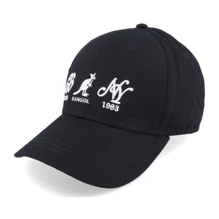 Kangol - Svart adjustable Keps - Elastic Fitted Baseball Black Adjustable @ Hatstore