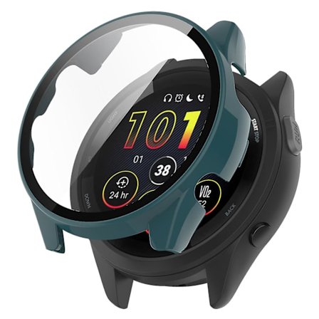 Huamade For Garmin Forerunner 265 Smart Watch Pc case med skärmskydd i härdat glas