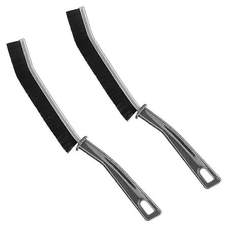 2 stk. Spalterengøringsbørster, rengøringsbørste med hårde børster, alsidig, fugebørste, fliser, badeværelse, køkkenudstyr, måttebørste