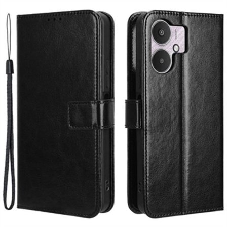 Xiaomi Redmi 13C 5G/Poco M6 Wallet Case med Magnet... Sort Sort