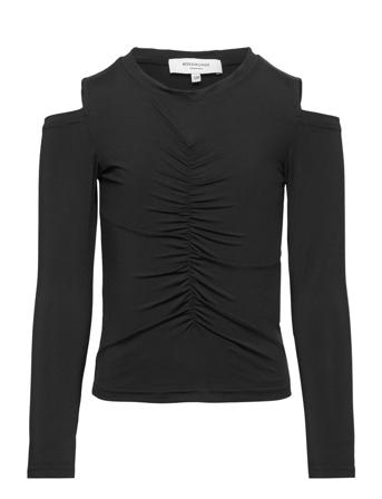T-Shirt Tops T-shirts Long-sleeved T-Skjorte Black Rosemunde Kids