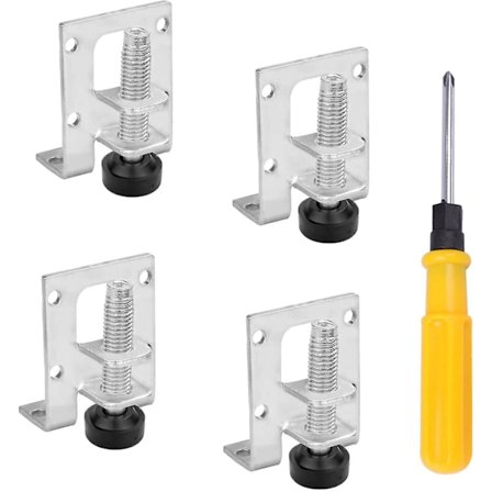 4 säädettävää raskasta säätöjalkaa, raskaat säätöjalat huonekaluille, pöydälle, sohvalle, kaapille, työpöydälle, hyllyille (50 mm)