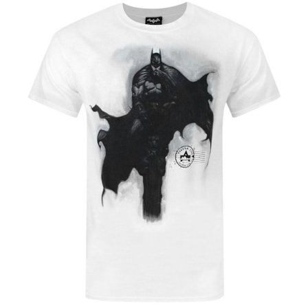 Arkham City Batman Tower T-shirt för män 2XL Vit