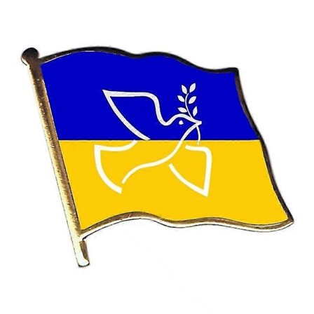 Ukraina Flagg Pin Dobbeltsidig nasjonalflagg Pin Fredsdue Pin For Jakker, Ryggsekker, Hatter (5/10/20 stk)
