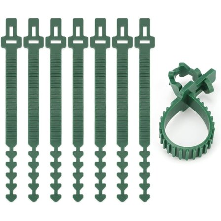 8 stycken band för trädpinnar 24CM, gröna trädgrenband, band för att binda träd, trädpinne och band, för att stödja träd, växter