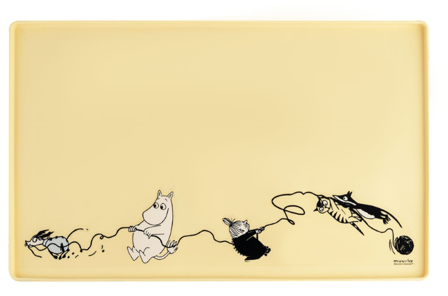 Mummi Silikonmatte til dyremat 30x48cm Gul