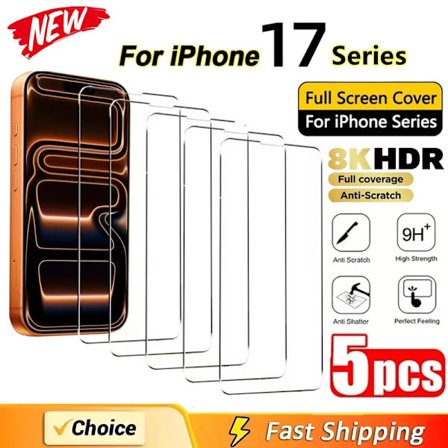 5-pack Skärmskydd kompatibelt med iPhone 17 16 15 14 13 12 11 PRO MAX Sekretessglas kompatibelt med iPhone 7 8 X XR XS Max SE Härdat glas