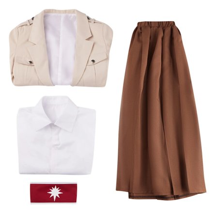 Anime Pieck Finger Cosplay Kostume Rock Bukser Finale Trench Nederdel Skjorte Karneval Party Udklædning Outfit Scene Tøj Halloween Gave XXL