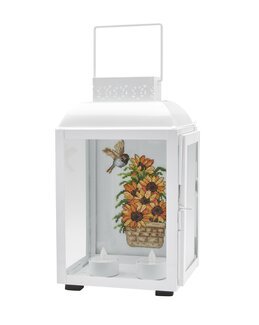 Broderi Solrosor i korg - Permin