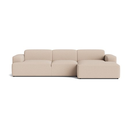 Madrid XL Chaiselong Sofa, Højrevendt - Montreal Beige - Bred Chaiselong & Dybt Sæde - 317x101x75cm - Perfekt Flyder Sofa