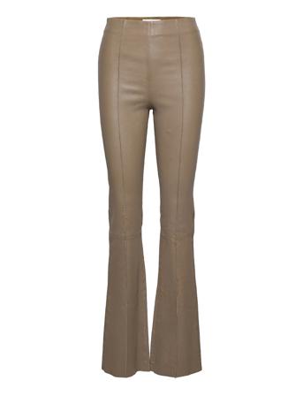 Floral Pant Leather Beige REMAIN Birger Christensen