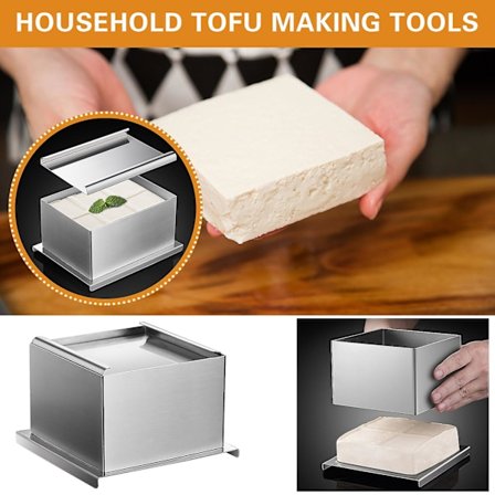 Tofu Pressboks Lagingsmaskin Ost Metallform Moldes Kit Curd Boks Klemmerverktøy Soyabønne Presser
