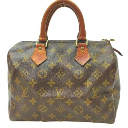 Louis Vuitton Vintage, Pre-owned Speedy 25 Monogram Handbag Bruin, Dames, Maat:ONE Size
