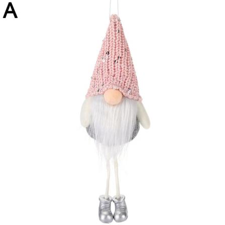 Jul Ansiktslösa Gnome Santa Doll Pendant Julgran Hangi