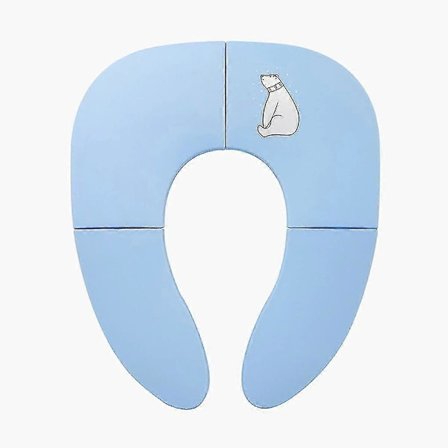 【PP】Sammenleggbar Pottestolsete for Barn Baby Gutter Toalettring Sittepute - Sy Blå