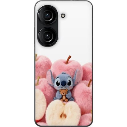 Yhteensopiva Puhelinkuori Asus Asus Zenfone 10 Värikäs kollaasi futuristisilla tyttöryhmän hahmoilla, sydämillä ja glitterillä nykyaikaisessa p