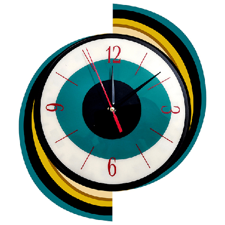 Brons Stor Väggklocka, Stor Vintage Dekoration