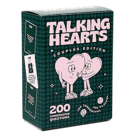 Talking Hearts Samtalekort Par Kortspill for Dates Reiser Eventyr | Flott Valentinsgave til Par