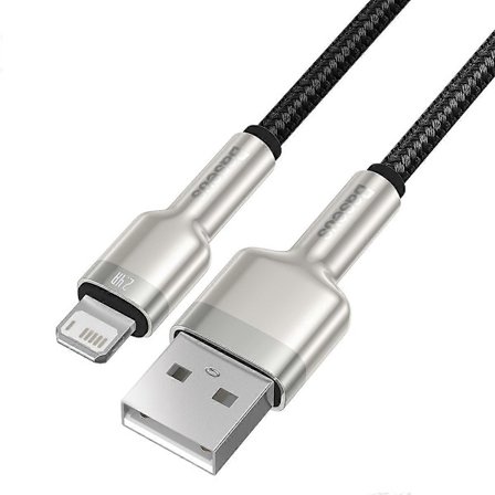 BASEUS Cafule-serien metall datakabel USB till iP 2.4A iPhone snabbladdningskabel