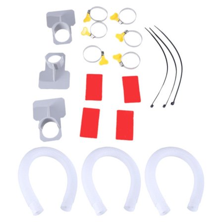 Bassengpumpe Slangesett med Sikre Fester for Basseng over Bakken Inkluderer Montering