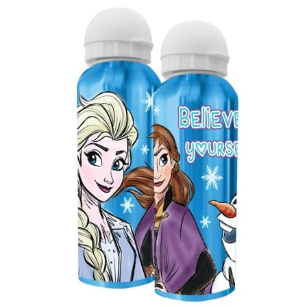 Aluminiumflaska 500 ml med Disney Frozen Believe motiv