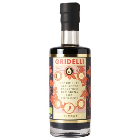 Fratelli gridelli Gridelli Økologisk I.G.P. Balsamico Peperoncino 250 ml