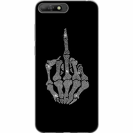 Huawei Y6 (2018) Mjukt Skal - Fuck You Bling