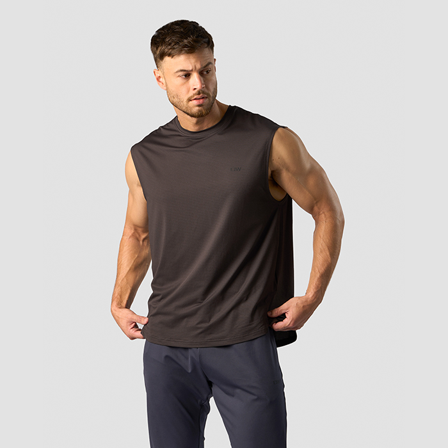 T-shirts ICANIWILL Stride Sleeveless T-shirt, Charcoal - Bodyman.dk