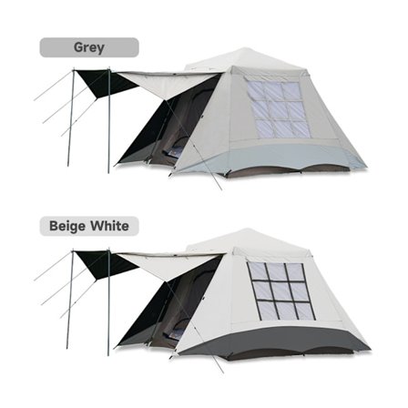 Dobbeltlags Vandtæt Campingtelt To Dørs Bærbart Automatisk Opsætningstelt til Camping Vandreture