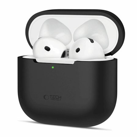 Tech-Protect AirPods 4 Skal Silikon - Svart