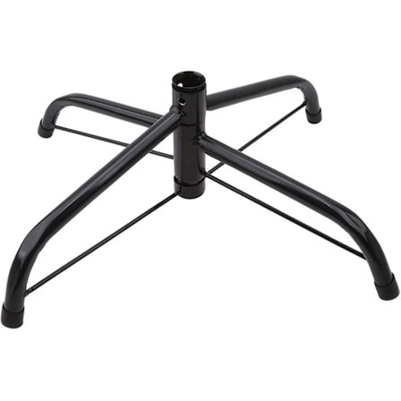 Sammenleggbart juletrefot kraftig universal justerbart stativ solid og holdbart, svart