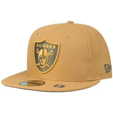 Asetettavat lippikset - New Era - 59Fifty - Las Vegas Raiders - Panama Tan - Ruskea - Valkoinen