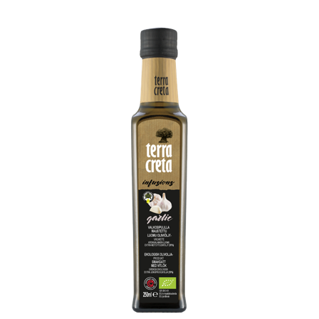 Terra Creta Økologisk Ekstra Jomfruolivenolje Hvitløk 250 ml