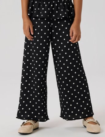 name it Nkfrachel Wide Pant - Black - 152