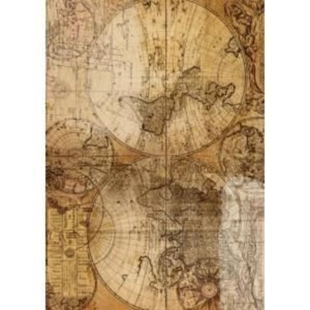 A4 självhäftande tyg världskarta