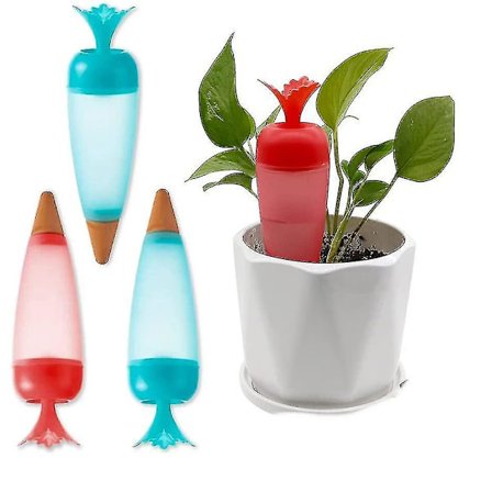 Selvvandende Planteindsatser 4 stk. Plantevandingsstænger Pærer