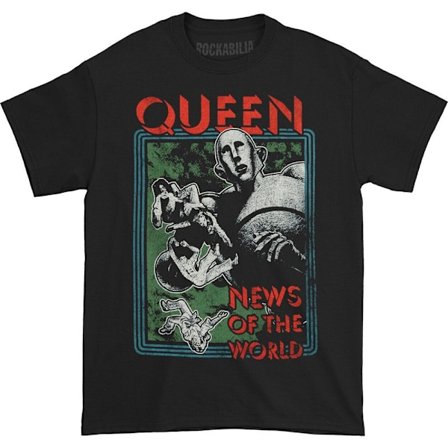 Queen Unisex Adult News Of The World T-Shirt M Svart