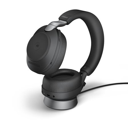Jabra Evolve2 85 MS Stereo USB-A svart med ladestasjon