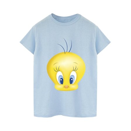 Looney Tunes Tweety Face T-shirt för män, S, babyblå