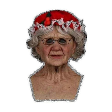 Julmask Tomte Huvud Latexmask Ansikte Människa Mask Cosplay-g